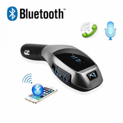 Car Kit Auto Bluetooth cu functie de modulator FM, model X6