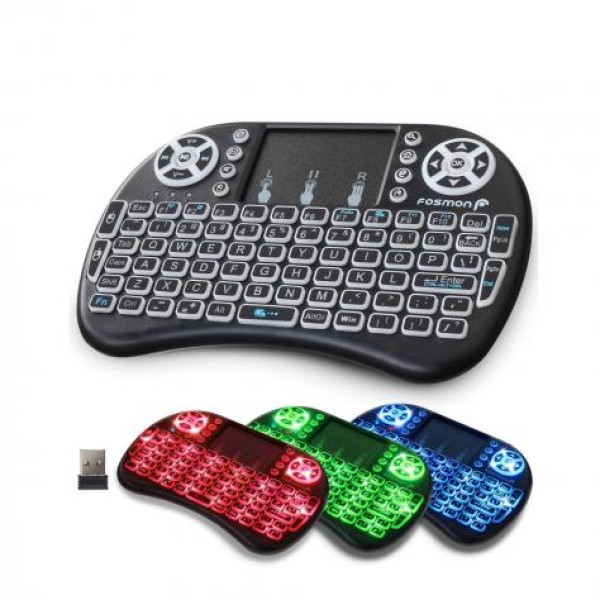Mini tastatura Wireless portabila, cu mouse touchpad integrat si acumulator